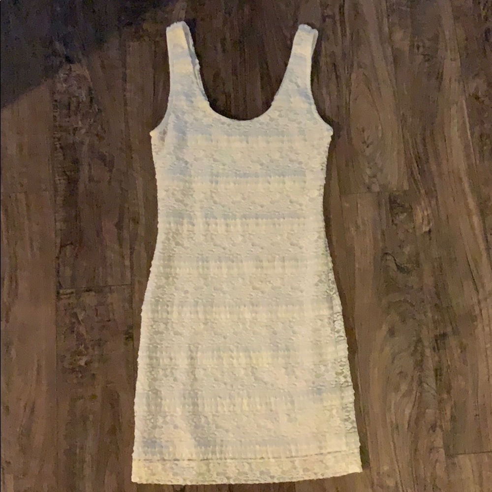 White mini dress